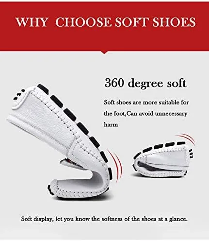 Vista 4 de Noblespirit Zapatos de conducción de cuero para hombre, zapatos casuales sin cordones para hombre en verano, Azul 2