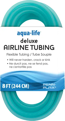 Vista 12 de Bomba de aire Penn Plax estándar, accesorios de Airline Tubing, 8 pies