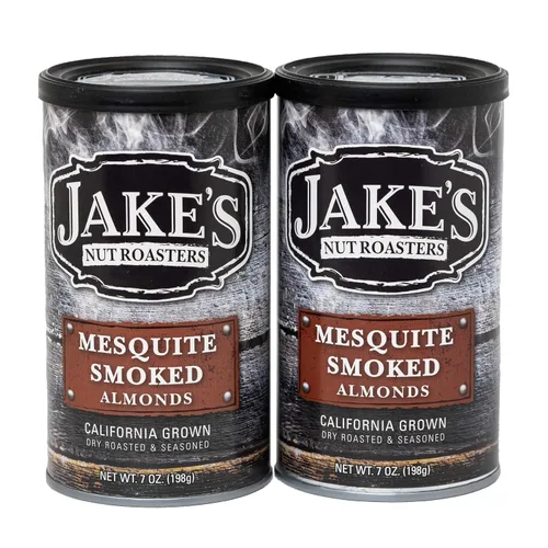 Vista 13 de Jake's Nut Roasters - Almendras para barbacoa (paquete de 2) almendras sazonadas tostadas secas enteras - Bocadillo alto en proteínas con sabor a