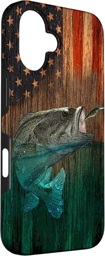 Vista 3 de iPhone 16 Largemouth Bass pesca pescadores caso