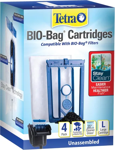 Vista 19 de Cartuchos de filtro Tetra Whisper Bio-Bag para acuarios, filtro grande para peces de agua dulce y marina, elimina olores y decoloración, fácil