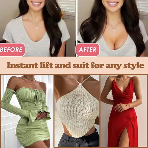 Vista 2 de KEYTOLUCK Breast Lift Tape Bobtape Push up Bob Tape for Large Breast Lift,Fashion Invisible Bra Lift Tape