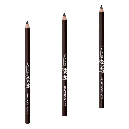 Vista 15 de L.A. COLORS Lápiz de cejas On Point, negro suave CBP398 2-Negro suave