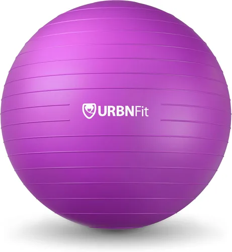 Vista 19 de URBNFit - Pelota de ejercicio, entrenamiento y yoga en varios tamaños, pelota para embarazo y estabilidad, antiestallido, incluye bomba de inflado