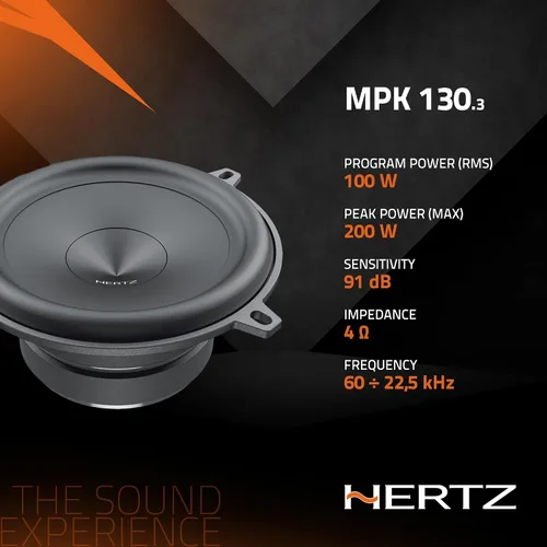 Vista 5 de HERTZ Mille Pro Series MPK 1303 5.25" Sistema de componentes de audio profesional bidireccional