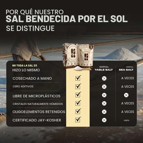 Vista 7 de Sal Sí Sal marina de Colima Sal marina gruesa Sal kosher, 18 onzas