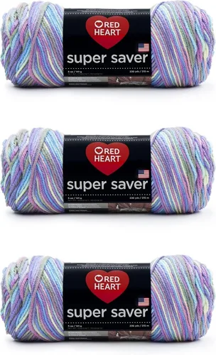Vista 12 de Red Heart Hilo Super Saver, paquete de 3, estampado artístico, 3 unidades Estampado De Artista