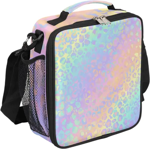 Vista 15 de Pardick Lonchera con aislamiento de camuflaje para niños y estudiantes, lonchera con soporte para comidas, color verde camuflaje, bolsa térmica