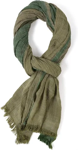 Vista 3 de GERINLY Bufanda de invierno con bloques de color para hombre, cuello largo, chal urbano, bufanda de regalo para hombres