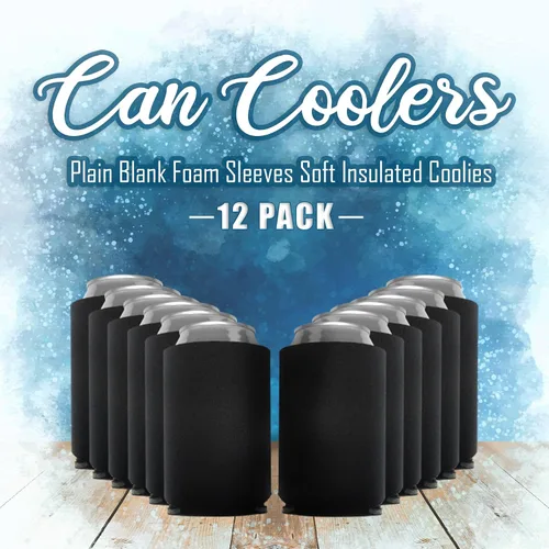 Vista 2 de Fundas para latas en blanco, soporte para refrigerador, decoración de fiesta de cumpleaños, accesorios de despedida de soltera, soporte