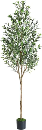 Vista 10 de Alupssuc Árbol de olivo sintético de 6 pies con frutas realistas y hojas
