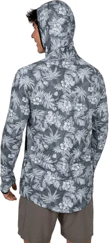 Vista 4 de BLACKSTRAP Camisa de sol UV con capucha y cuello redondo para hombre