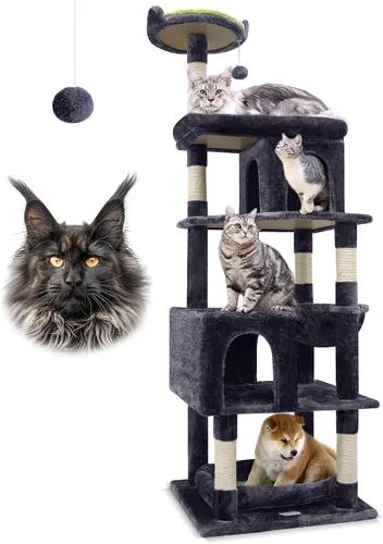 Vista 11 de Globlazer Árboles para Gatos de Servicio Pesado para Gatos Grandes, Árbol para Gatos Maine Coon Resistente de 72 pulgadas para Gatos Grandes de 20+