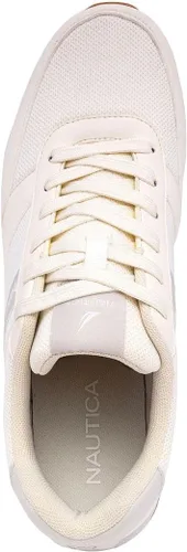 Vista 4 de Nautica Tenis con cordones para hombre informales, elegantes y cómodos para caminar