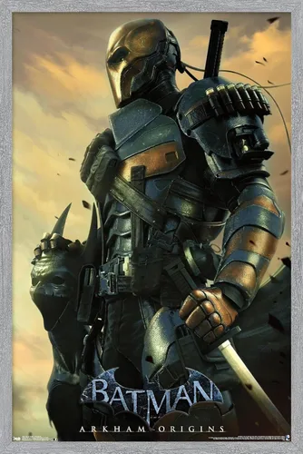 Vista 16 de Trends International DC Comics VIdeo Game - Póster de pared de Arkham Origins, 14.725 x 22.375 pulgadas, versión enmarcada de madera de granero