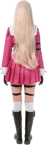 Vista 3 de Nuoqi MIU Iruma - Disfraz de cosplay MIU de anime para mujer, color rosa, uniforme