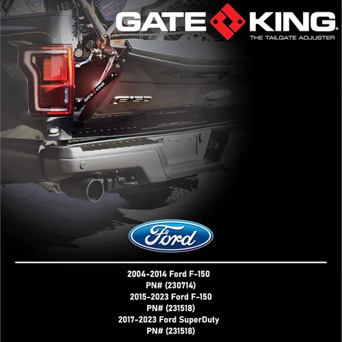 Vista 3 de Ajustador de puerta trasera de camioneta con gatillo de múltiples posiciones GATE KING para Ford F150 (2004-2014) Fabricado en EE. UU