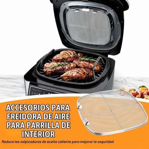 Vista 7 de Escudo de salpicaduras de acero inoxidable para Ninja Foodi AG301