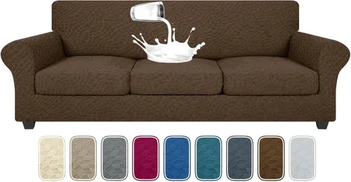 Vista 34 de YEMYHOM - Fundas elásticas para cojín individual, protector de sofá, silla, asiento, funda deslizante, funda suave de sofá, reemplazo, grande, a