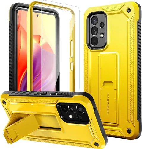 Vista 25 de URBANITE Funda para Samsung Galaxy A13 con soporte, protección a prueba de golpes de grado militar con protector de pantalla compatible con teléfono