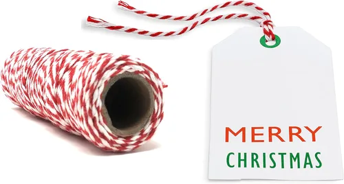 Vista 3 de K-Kraft Papel de regalo Red Bakers Twine 3 rollos – 120 pies cada uno – 360 pies en total