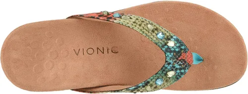 Vista 2 de Vionic Rest Lucia Flip-Flop - Sandalias con brillantes de imitación con soporte de arco ortótico oculto, para mujer