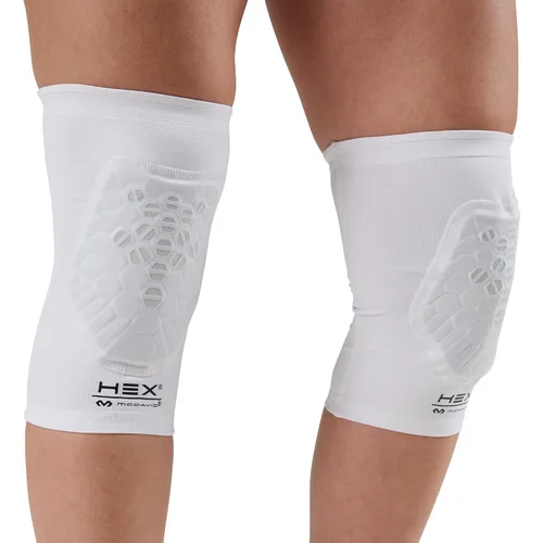 Vista 9 de McDavid Rodilleras con tecnología HEX de absorción de humedad para mujeres/hombres, protección para codos y espinillas, almohadillas Hex