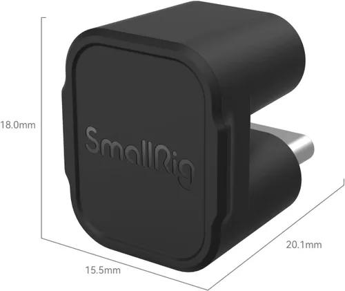 Vista 8 de SMALLRIG Adaptador de señal de audio tipo C a tipo C para iPhone 15 Pro Series Video Cage, por lo que es conveniente el uso del micrófono al