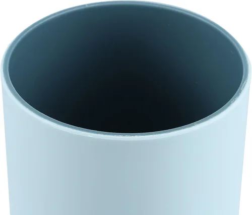 Vista 7 de VOCOSTE 2 vasos para cepillo de dientes de baño, azul y gris, 4.33 x 2.76 pulgadas, 11.8 fl oz