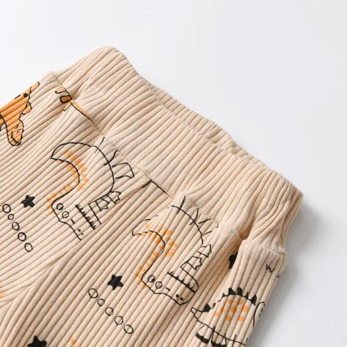 Vista 96 de Conjunto de 3 piezas de ropa de bebé recién nacido con estampado de manga larga + pantalones + sombrero