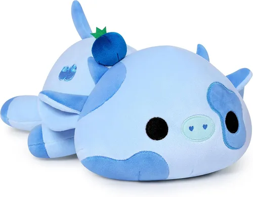 Vista 13 de Onsoyours Lindo peluche de vaca, suave peluche de aguacate amoroso, juguete de peluche esponjoso, almohada de aguacate, regalo para niños