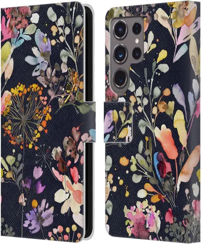 Vista 238 de Head Case Designs Officially Licensed Ninola Beige Wild Grasses Leather Wallet Case Compatible with Samsung Galaxy A07 4G