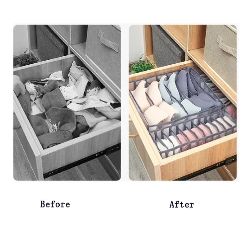 Vista 4 de Organizador De Ropa Interior Y Medias Divisor Cajones Set X3