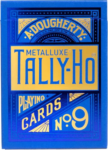 Vista 2 de Tally-Ho MetalLuxe - Juego de cartas azules