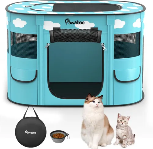 Vista 8 de Pawaboo Jaula para corralito para perros para interiores y exteriores A-Verde Aguacate
