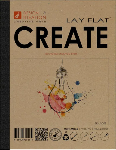 Vista 11 de Design Ideation Lay Flat Create. Cuaderno de bocetos de hoja extraíble. Papel premium. Encuadernación plana reforzada Smart-Bind (8.5" x 11")