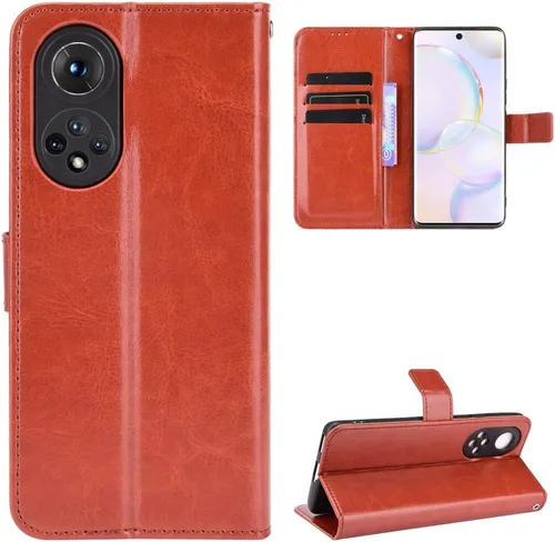 Vista 8 de Funda para Honor 50, funda de piel con tapa para Honor 50 5G NTH-AN00 NTH-NX9 NTH-N29, color negro