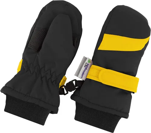 Vista 17 de Zelda Matilda - Mitones impermeables de invierno para niños pequeños y bebés, aislación de 3M Thinsulate 100G Negro
