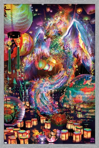 Vista 13 de Trends International Jumbie - Póster de pared de Phoenix, 14.72 x 22.37 pulgadas, versión enmarcada plateada Versión con marco plateado