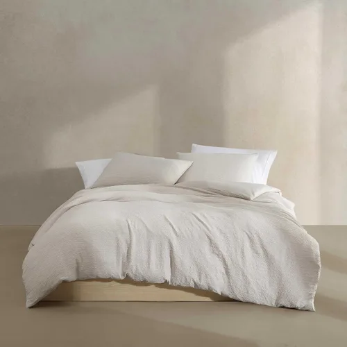 Vista 12 de Calvin Klein - Juego de funda de edredón tamaño Queen, ropa de cama texturizada súper suave con fundas a juego, decoración reversible del hogar