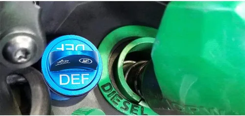 Vista 5 de Fácil de sostener, tapa de depósito de combustible diésel de aluminio para Dodge, magnetismo oculto y tapa de combustible diésel Ram y cuerda