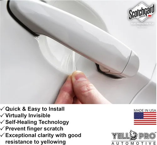 Vista 5 de YelloPro - Manija de puerta de ajuste personalizado 3M Scotchgard para Audi e-tron GT Sedan, Premium Plus, Prestige, RS, 2022 2023 2024, protector