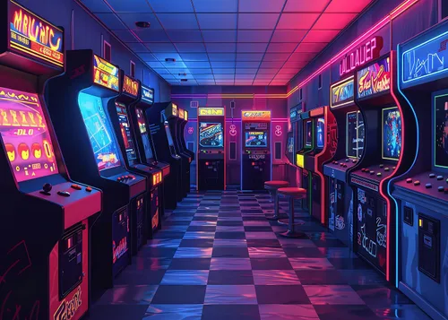 Vista 5 de Telón de fondo retro para fotografía, videojuego retro para niños, sala de juegos, fondo de los años 80 y 90, decoración de fiesta de cumpleaños