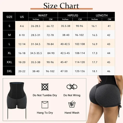 Vista 6 de FeelinGirl Sauna Shorts for Women Waist Trainer Leggings 2"3"9" High Waist Compression Workout Tummy Control Body Shaper