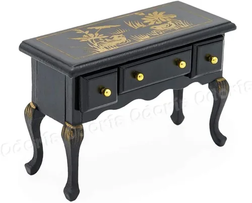 Vista 2 de Odoria Accesorios para muebles de casa de muñecas de escritorio en miniatura 1/12