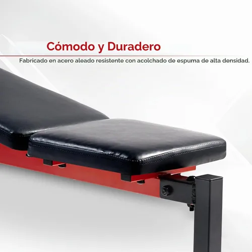 Vista 4 de Sunny Health & Fitness Weight Bench & Squat Rack for Strength Training