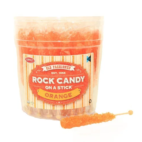Vista 34 de Palitos de caramelo de roca extragrandes: 12 paletas de cereza rosa – envueltas individualmente – Palitos de caramelo de roca de cristal