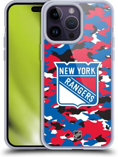 Vista 54 de Head Case Designs Funda de gel suave con licencia oficial de la NHL Camouflage New York Rangers compatible con Apple iPhone 7 Plus/iPhone 8 Plus
