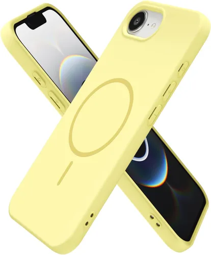 Vista 213 de Oakxco Funda de Silicona Mag Safe para iPhone 12 Pro Max, Funda Magnética Delgada y Fina Compatible con Carga Inalámbrica MagSafe, Bonita Funda