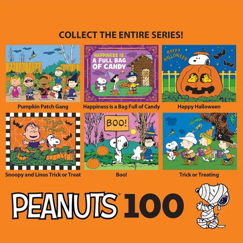 Vista 5 de RoseArt - Peanuts - Boo! - Rompecabezas de 100 piezas para niños y adultos